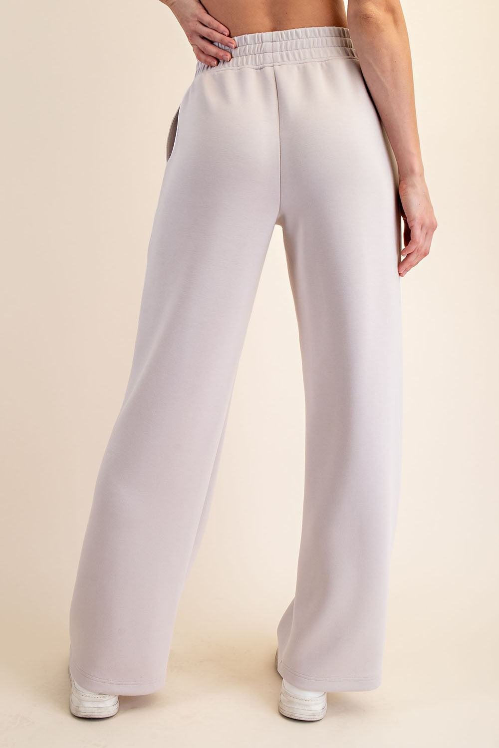 Beige Stripe Detail Lounge Pants