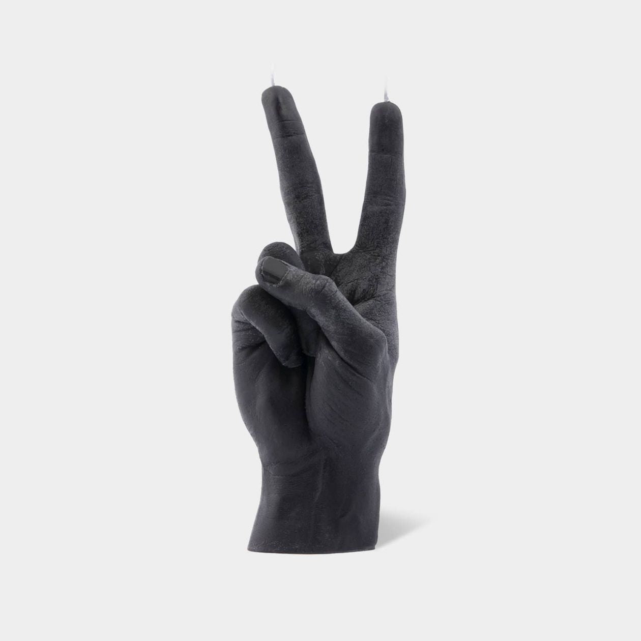 Hand Gesture Candle, Peace Black