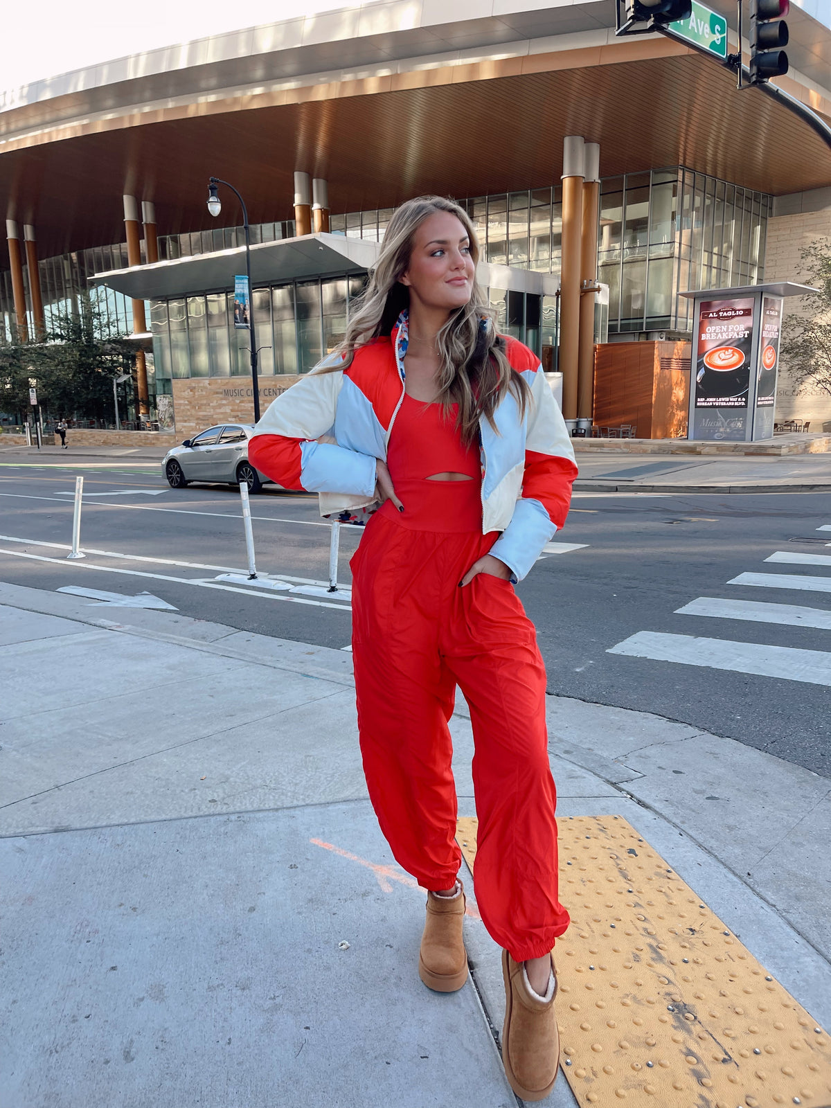 Righteous Onsie - Red FREE PEOPLE