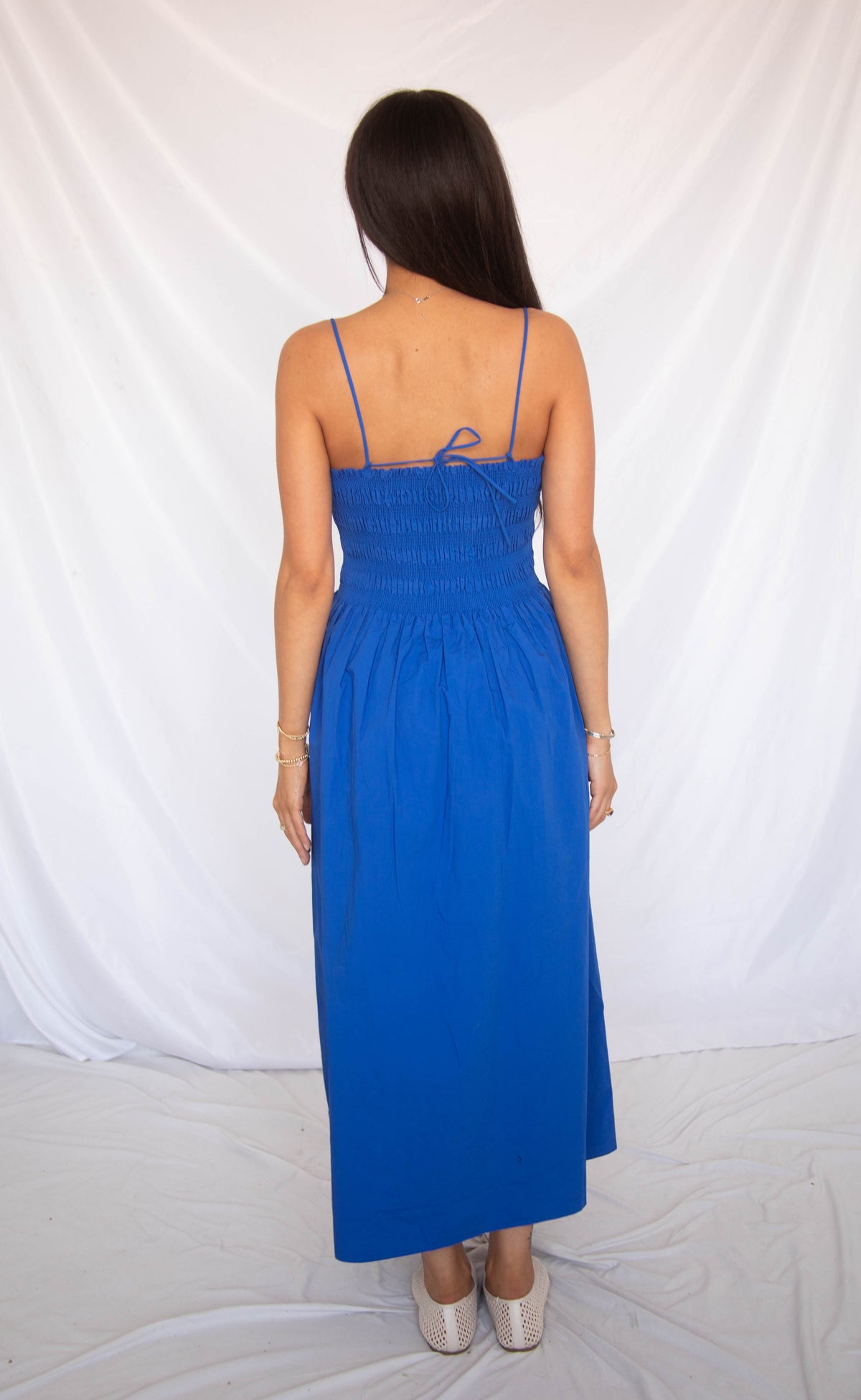 z supply: cornelia poplin midi dress - nautical