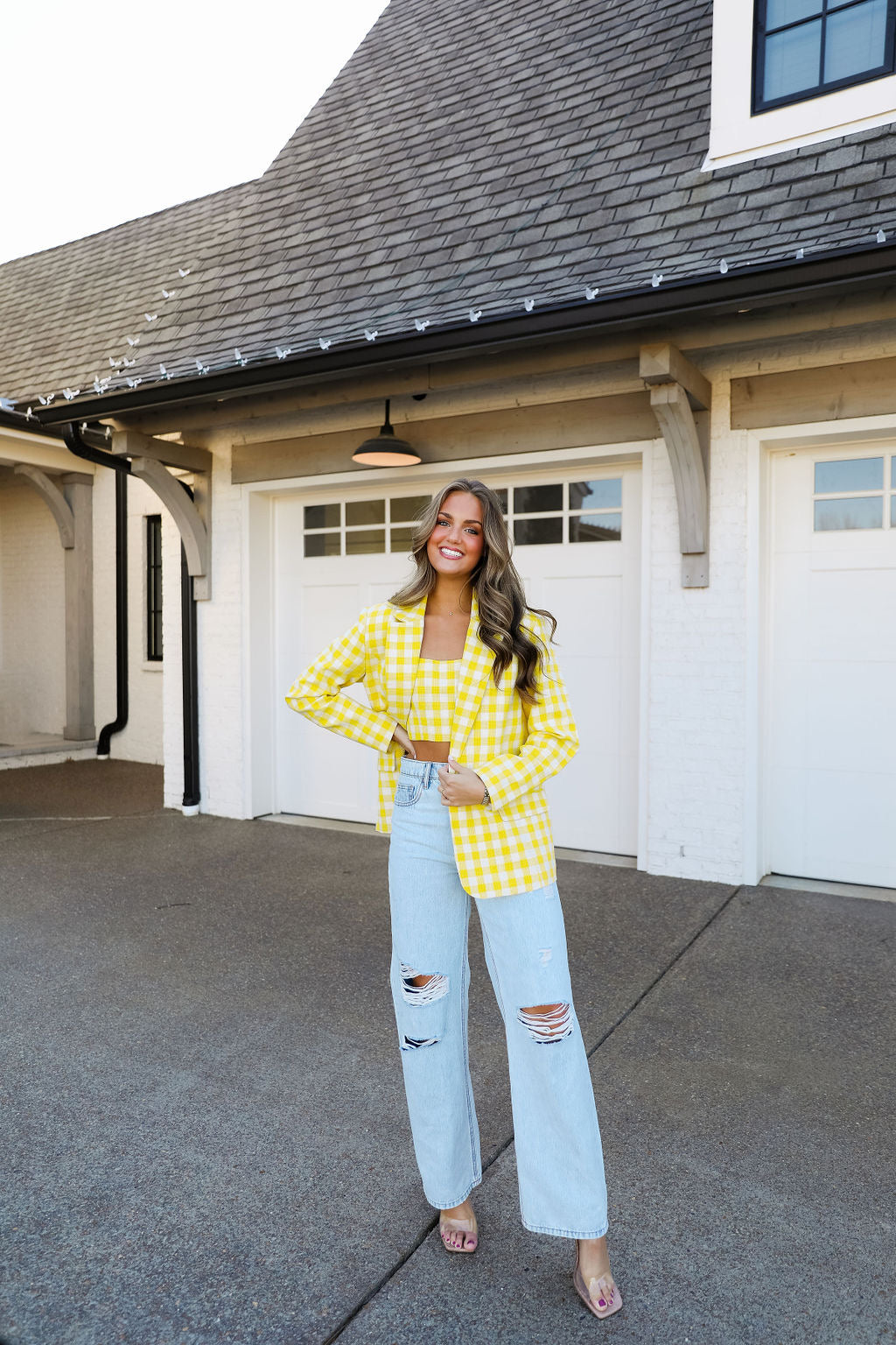 Tweed Jacket - Yellow Plaid
