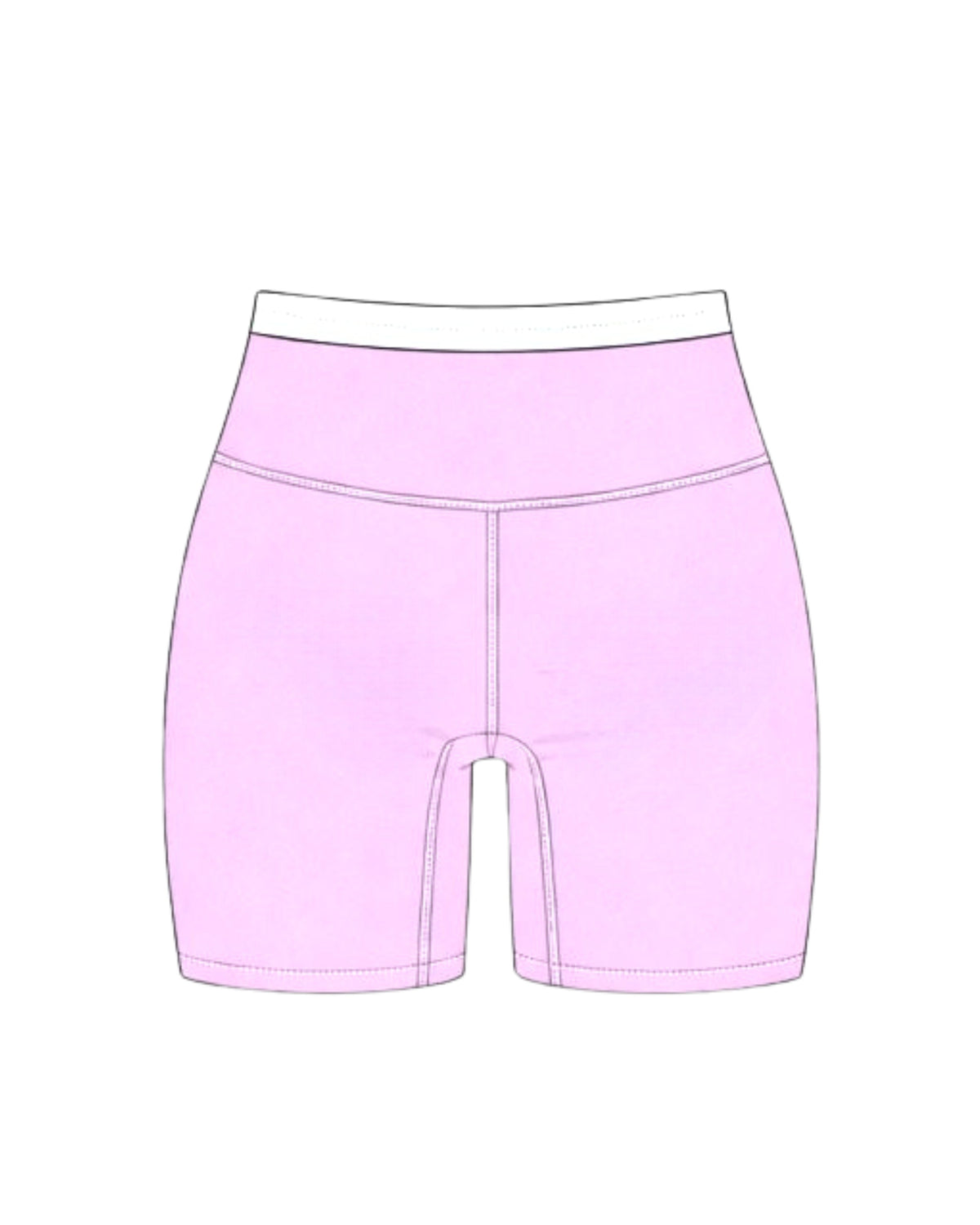 Sculpt Biker Short -Lavender Coast