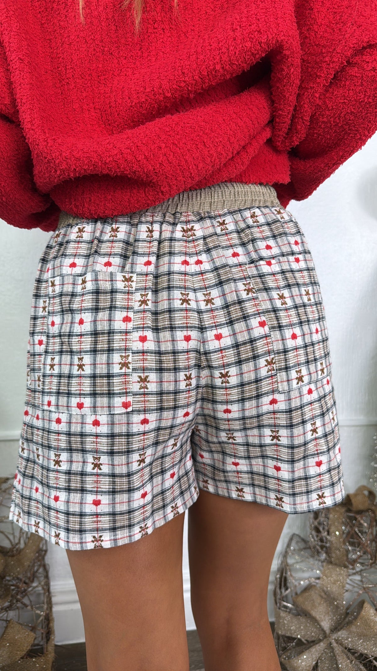 North Pole Nights Boxer Short, Taupe Combo