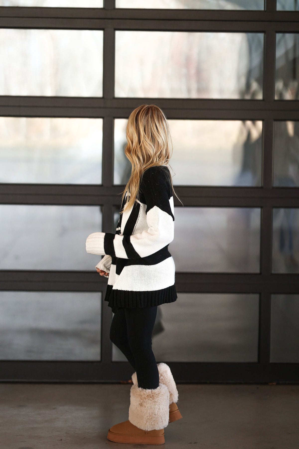 Ski In Knit Sweater - Black