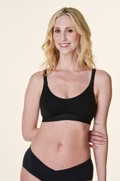 Black Bravado Designs Cotton Pullover Maternity & Nursing Bra