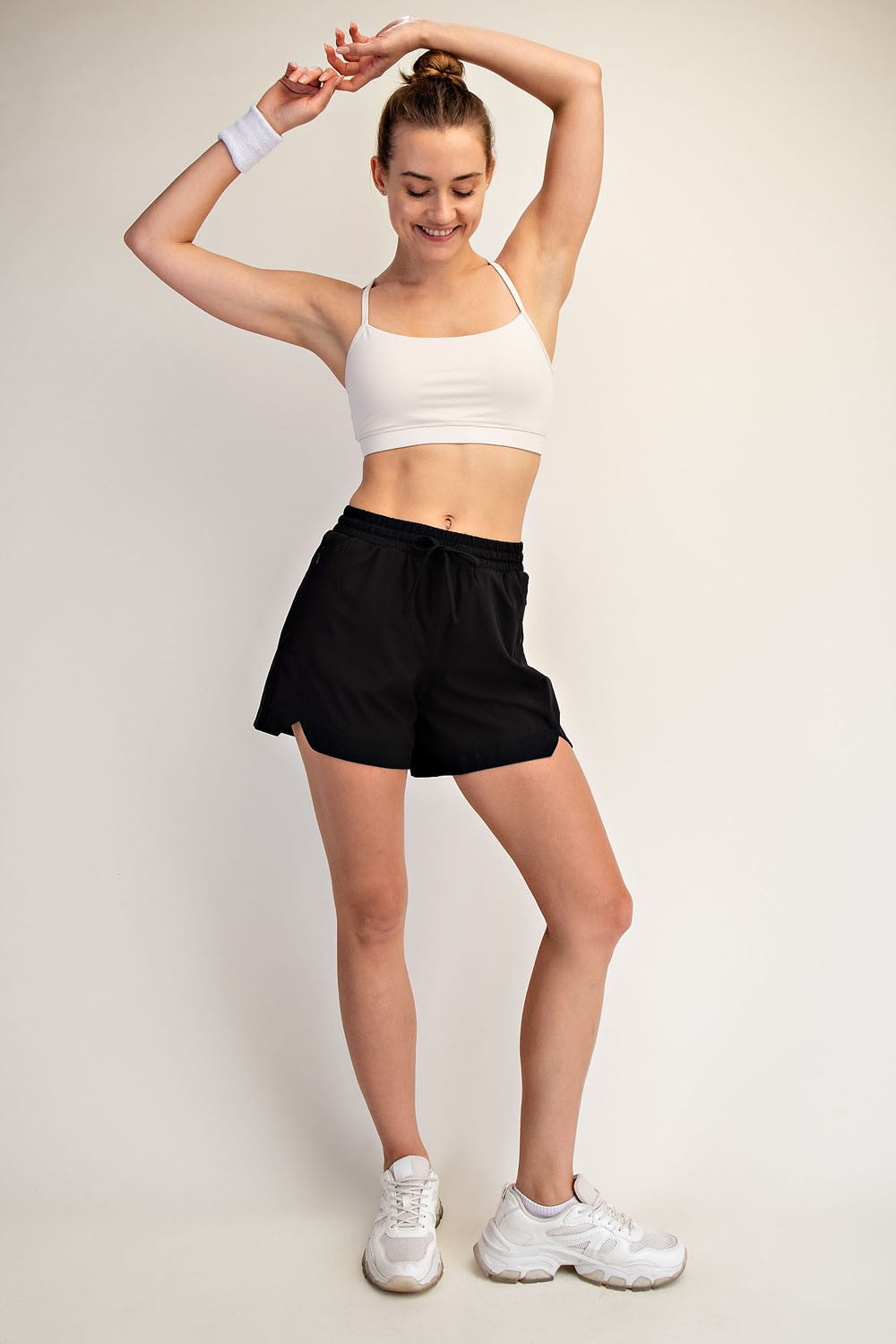 Black Active 5" Maternity Shorts