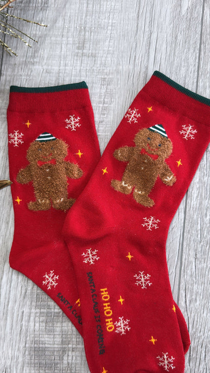 Gingerbread Sock, Red