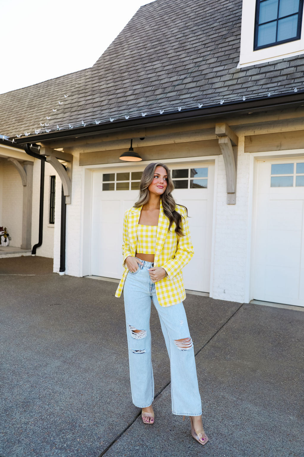 Tweed Jacket - Yellow Plaid