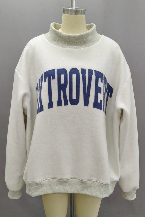 'Introvert &amp; Extrovert' Reversible Sweatshirt