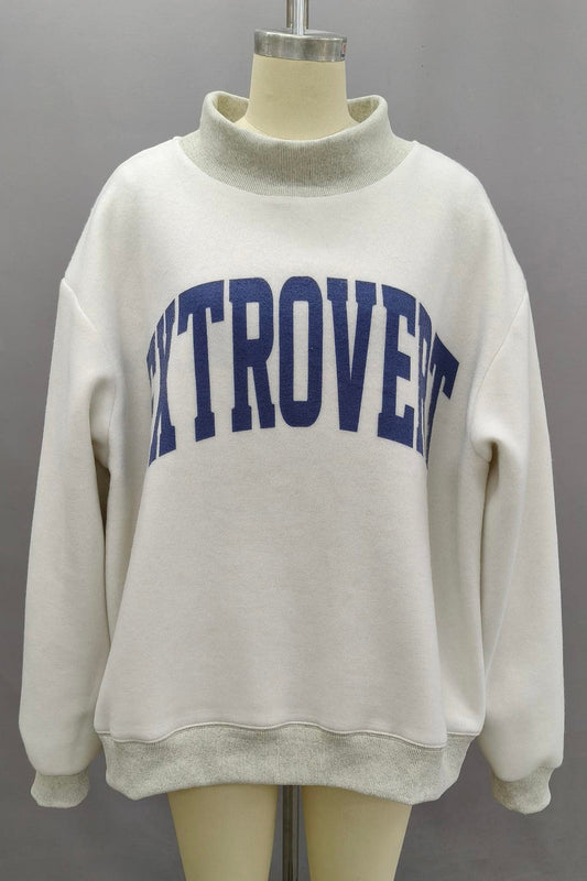 'Introvert &amp; Extrovert' Reversible Sweatshirt