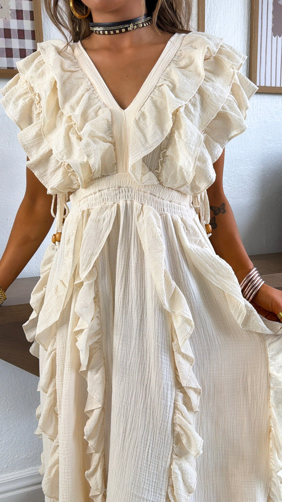 Indie Dreams Maxi Dress, Ivory