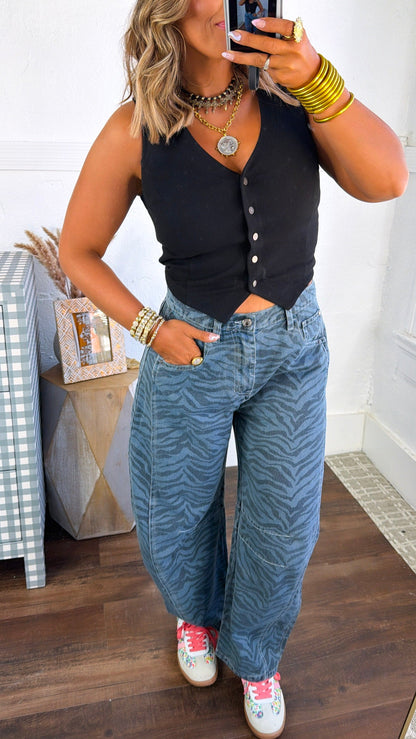 Gallery Girl Barrel Pants, Denim