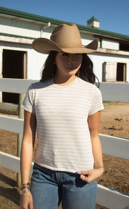 z supply: tourist striped tee - natural
