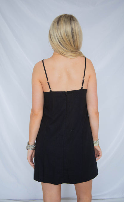 z supply: maude mini dress - black