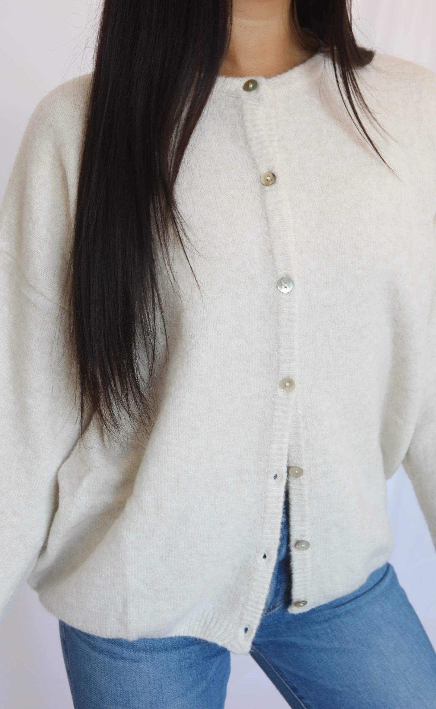 they want it all cardigan - ivory