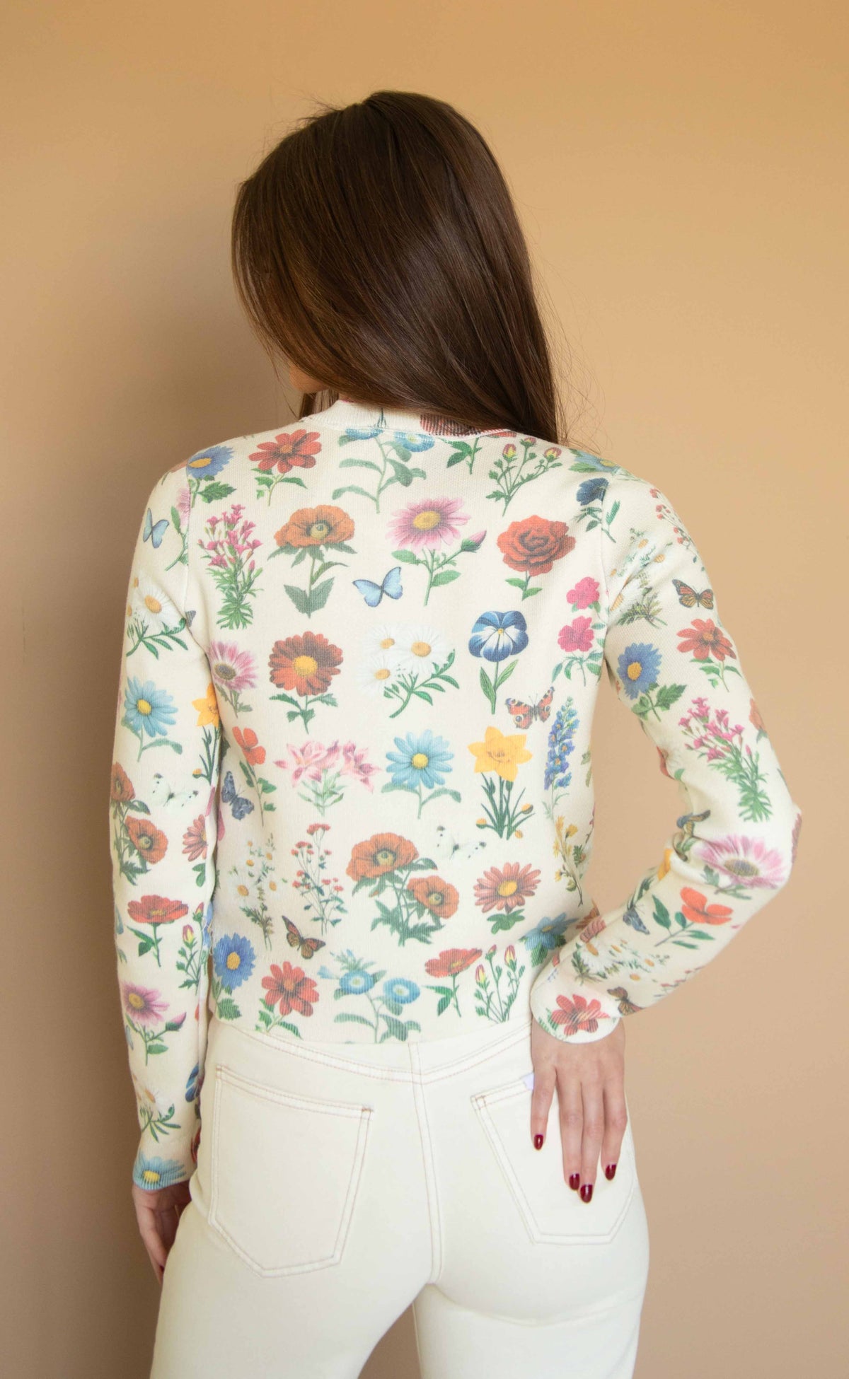 show me your mumu: cafe cardigan - french floral knit