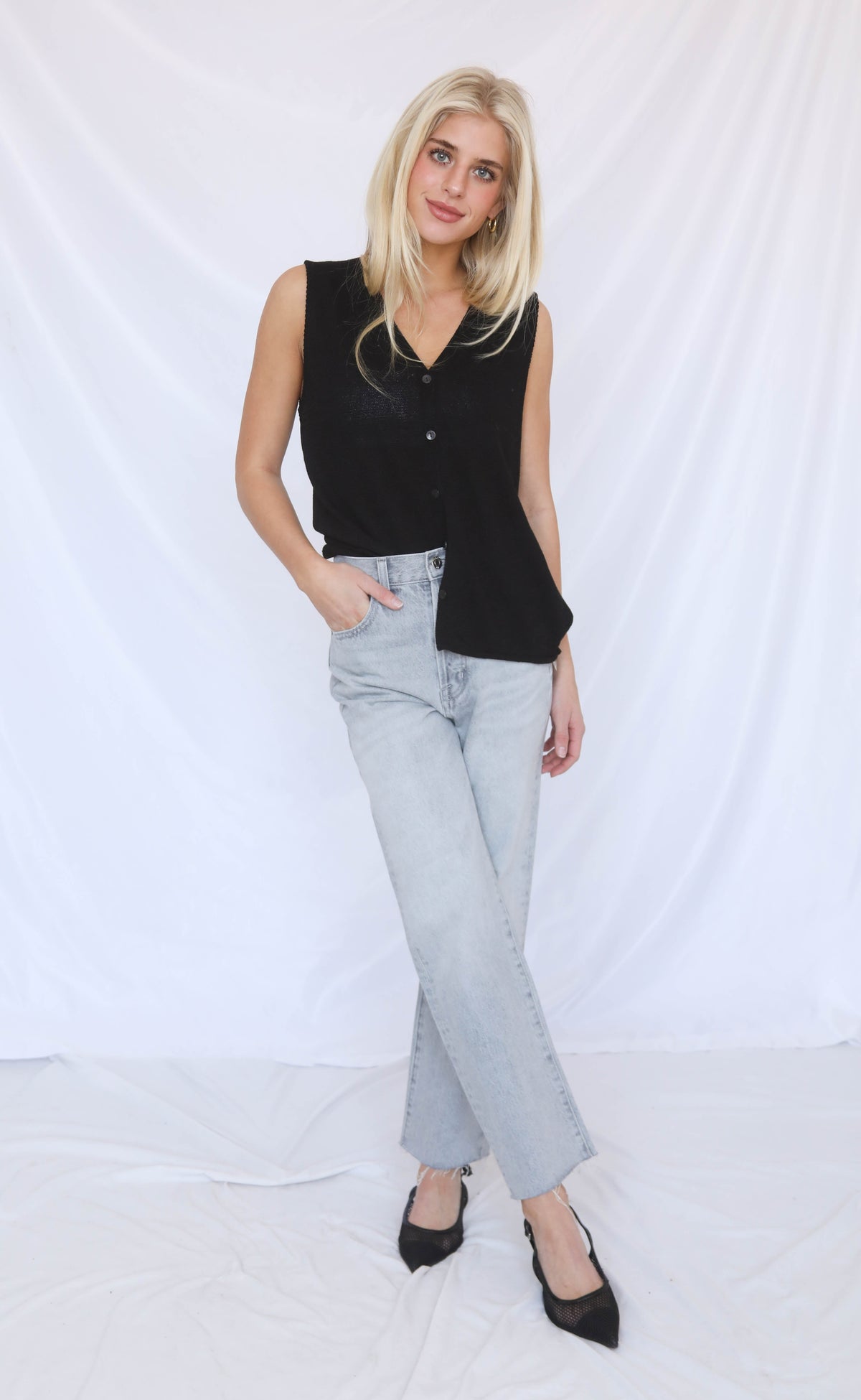 pistola: cassie crop high rise straight leg jean - enigma