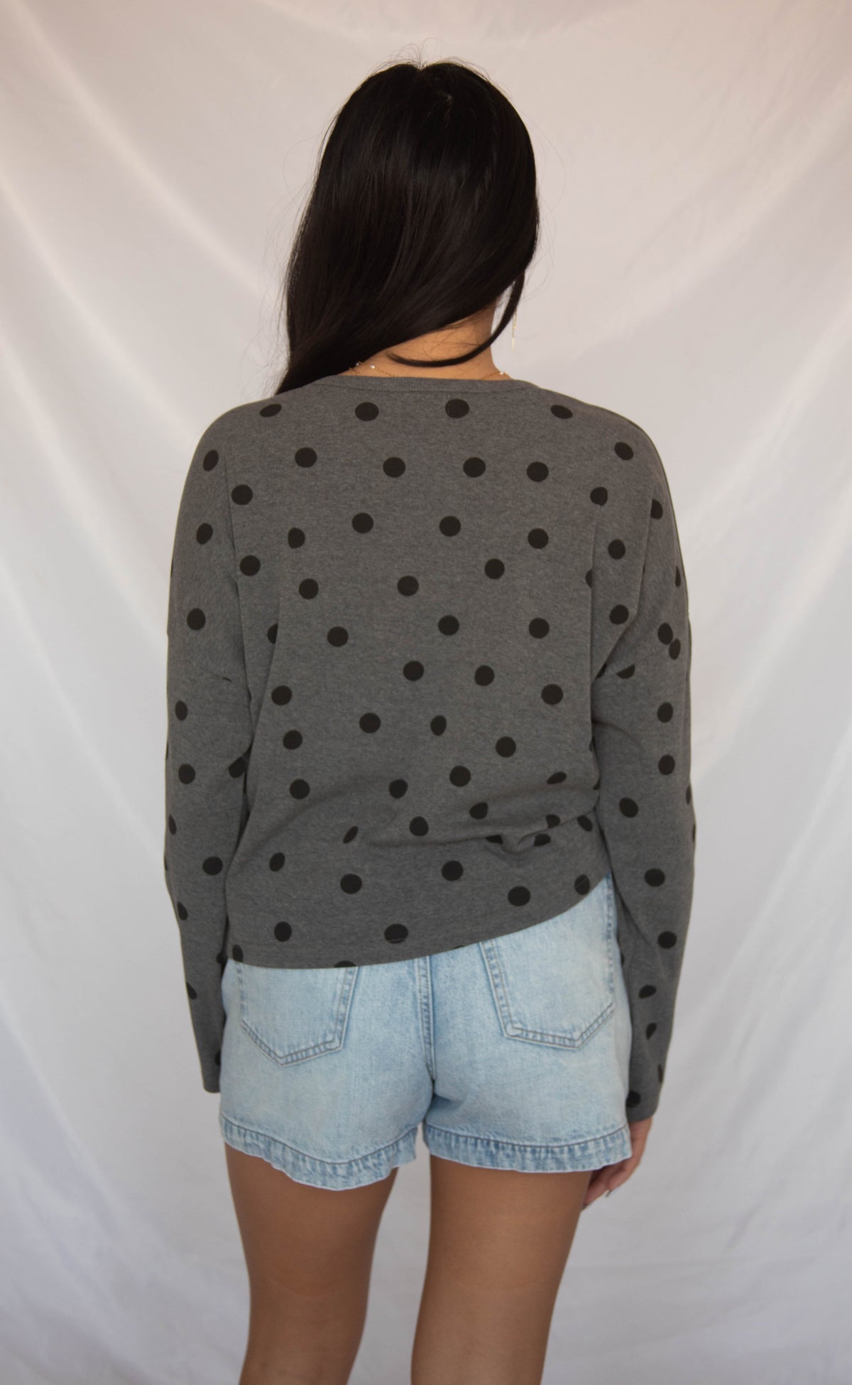 wrapped around you polka dot cardigan