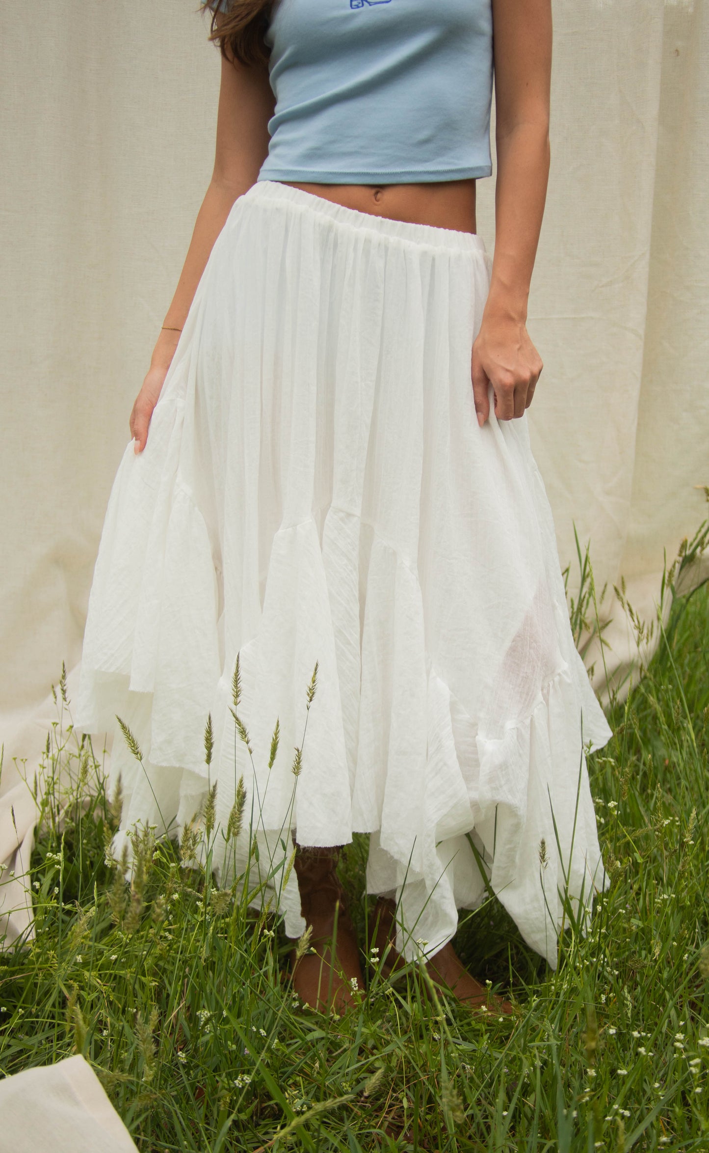 salty cowboy maxi skirt