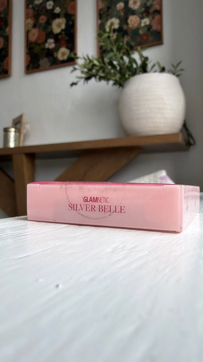 Glamnetic Press On Nails, Silver Belle