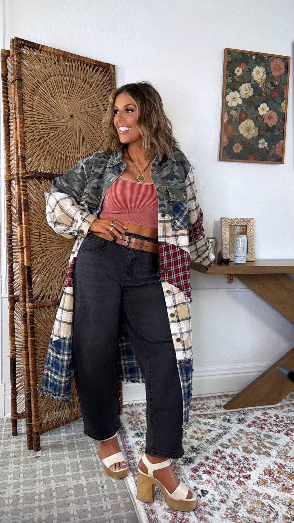 Hidden Aura Shirt Jacket, Camo Multi