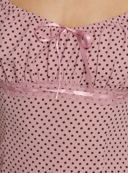 Garconne Top Pink Polka