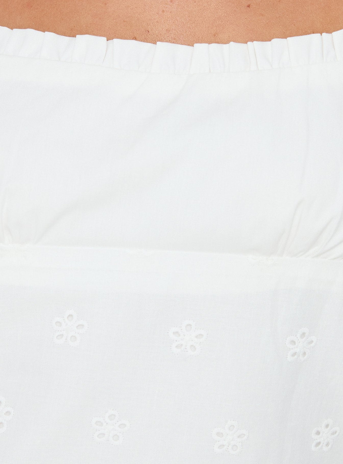 Tiriah Embroidered Cami Top White