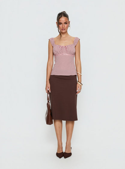 Garconne Top Pink Polka