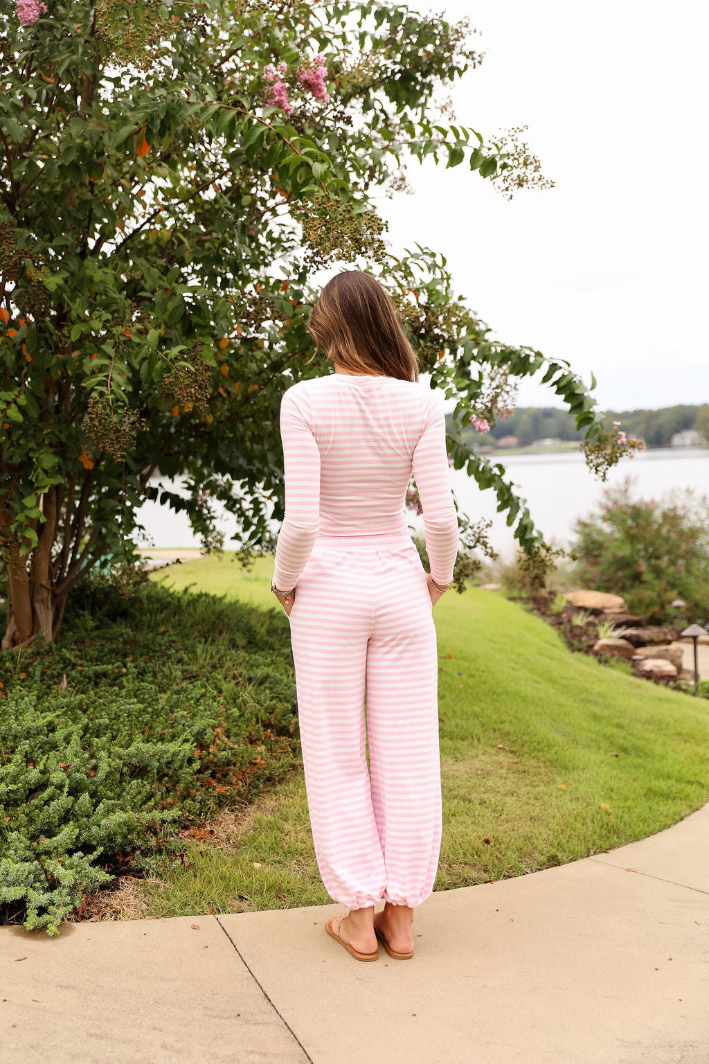 Stripe Skinny Fit Tee - Bubblegum Kiss