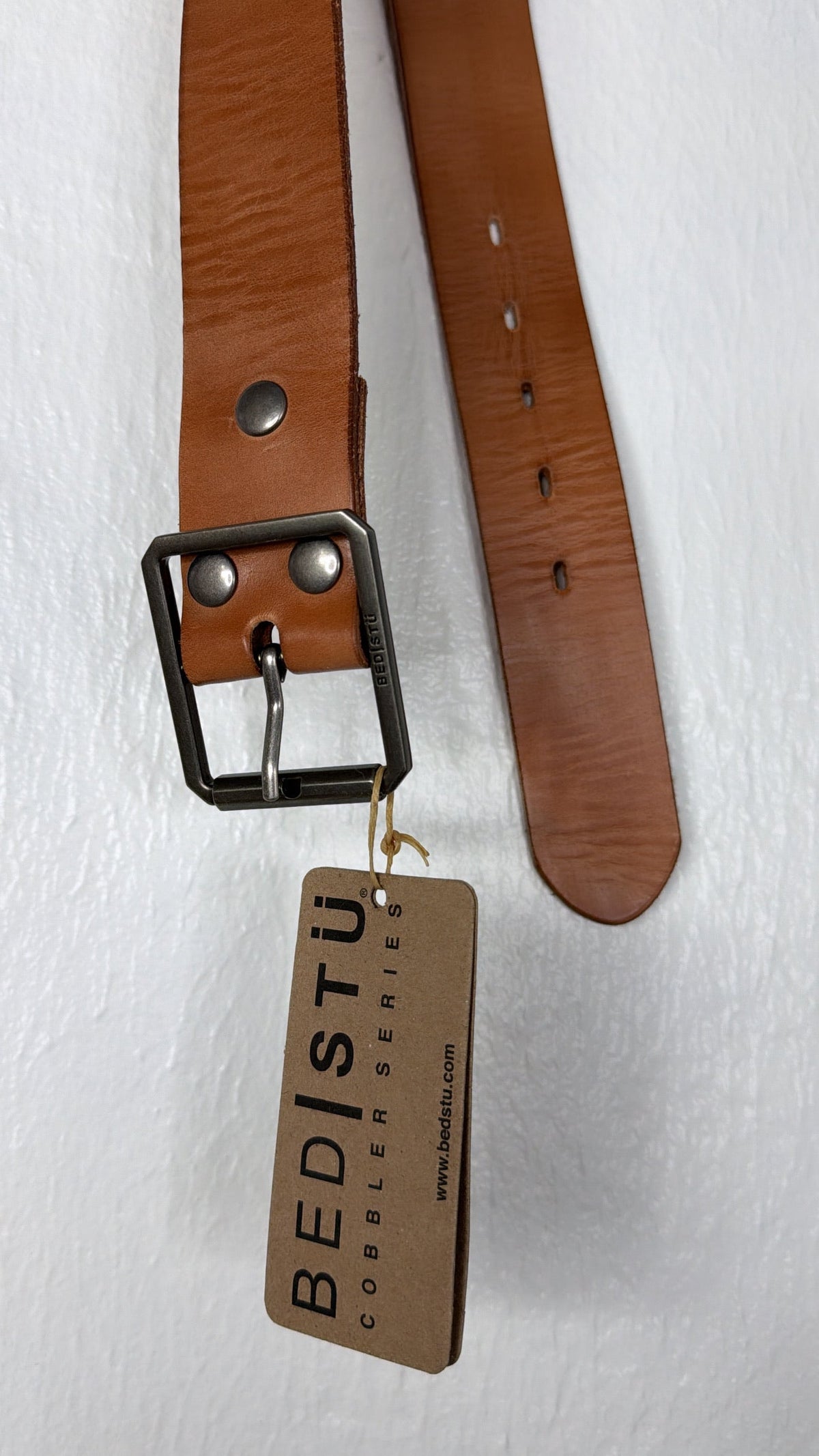 Hobo Leather Belt, Tan Rustic