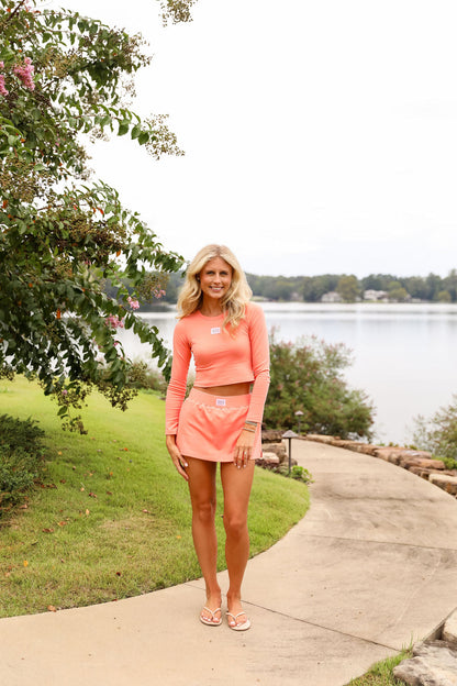 Scout Skinny Fit Tee  - Peach Sorbet