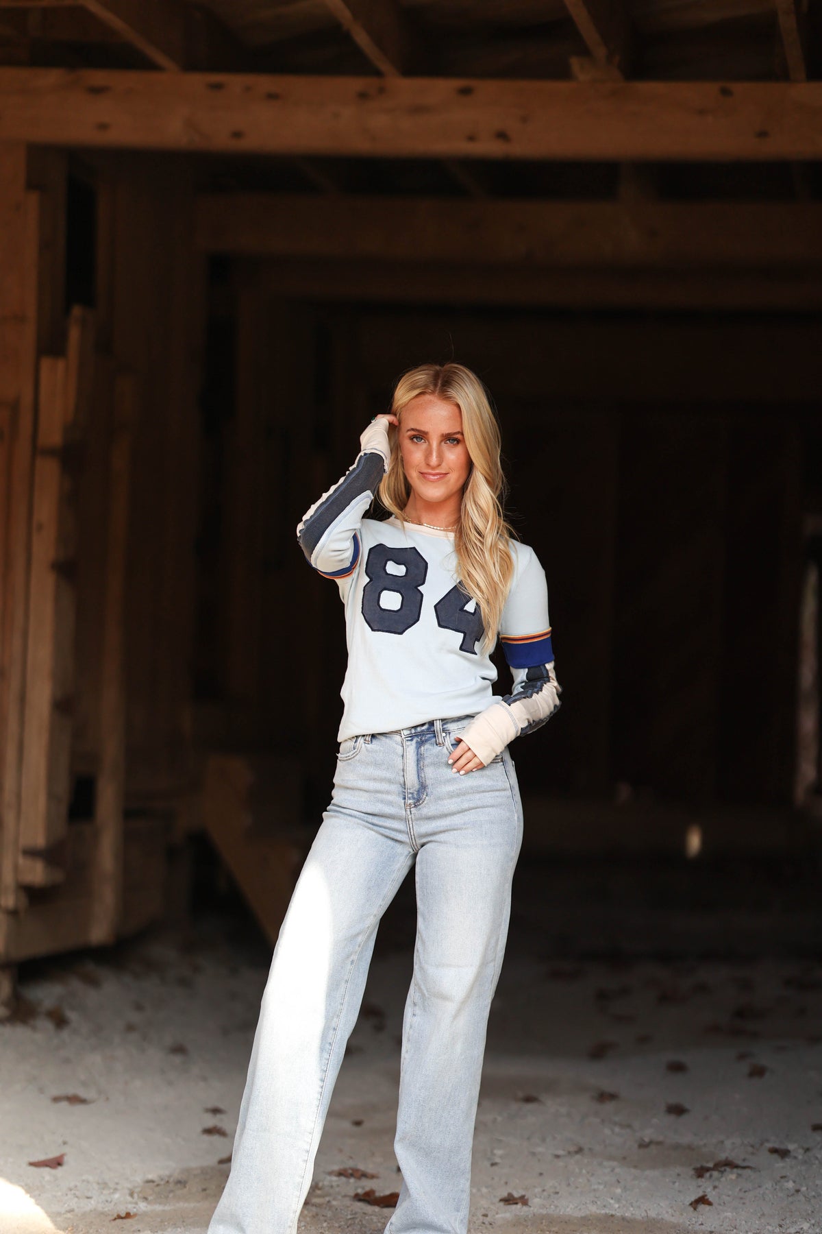 Snow Peak Tee - Ballad Blue Combo FREE PEOPLE