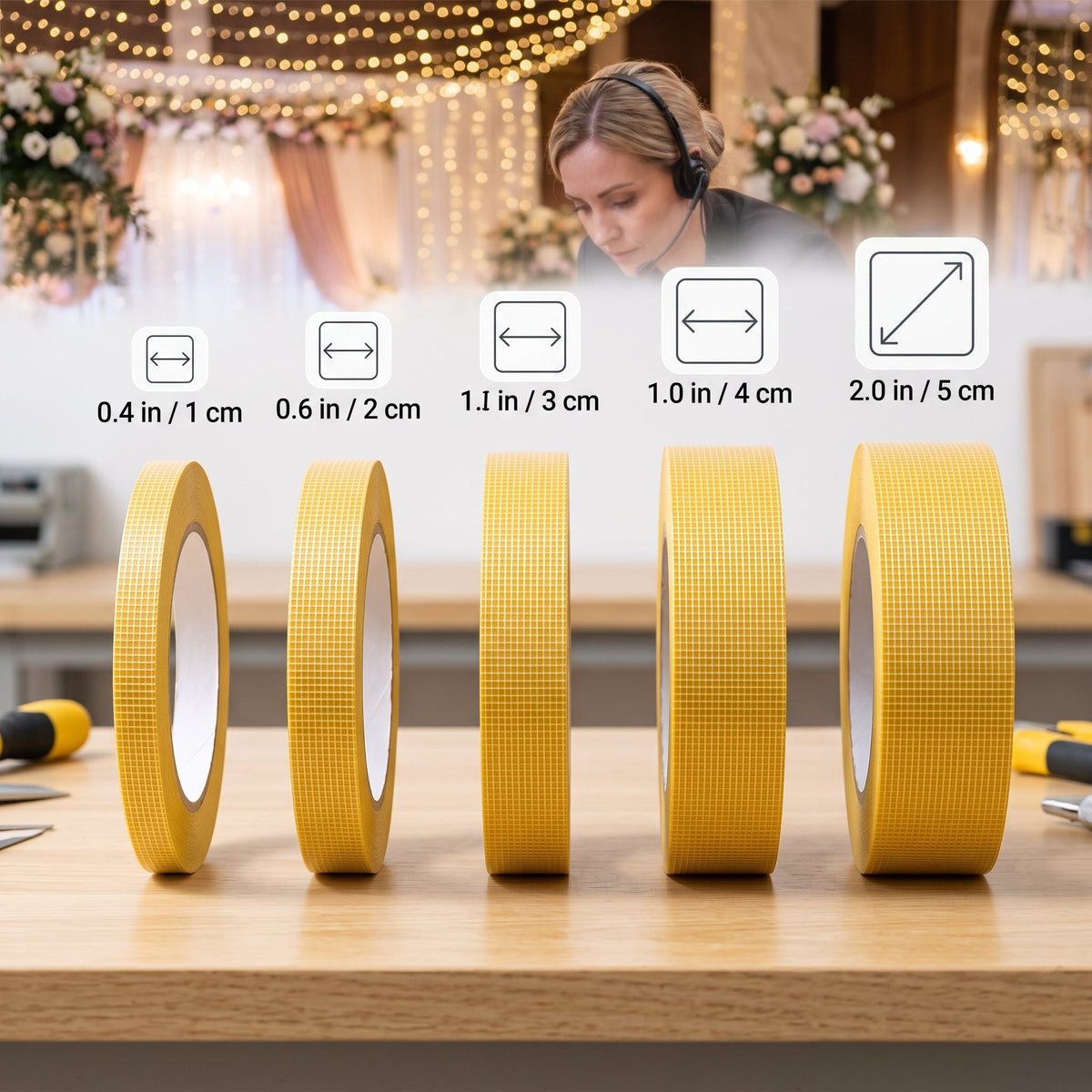 High-Tack Double-Sided Mesh Tape