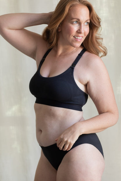 Black Bravado Designs Tranquil Maternity & Nursing Low Impact Sports Bra