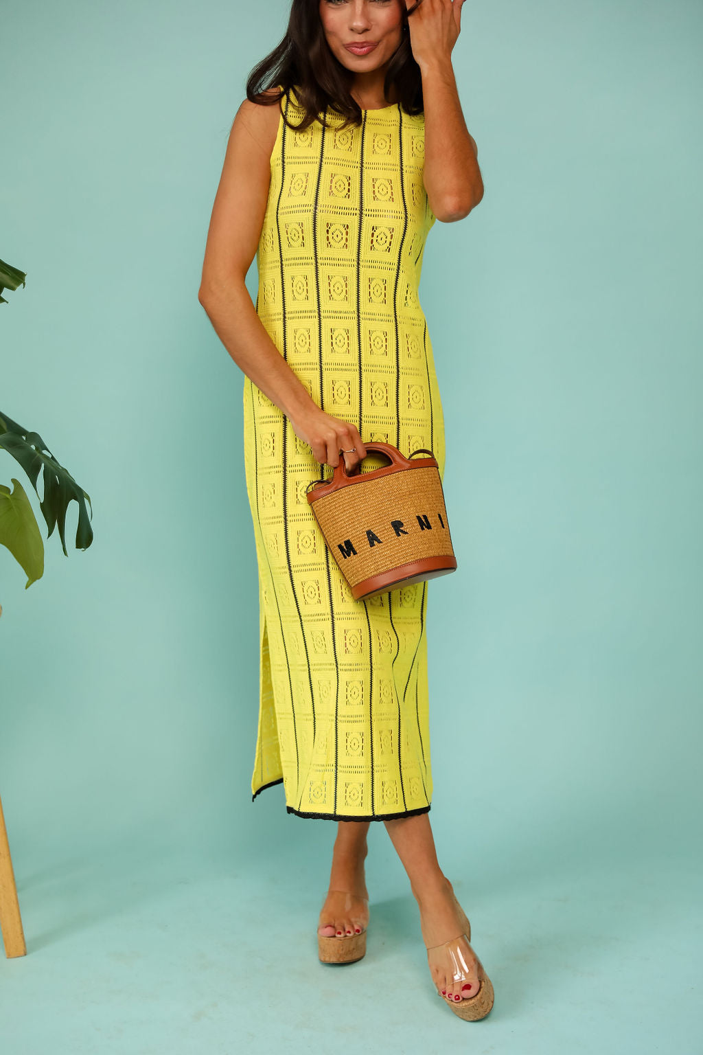 Tuscan Crochet Coverup - Lemon