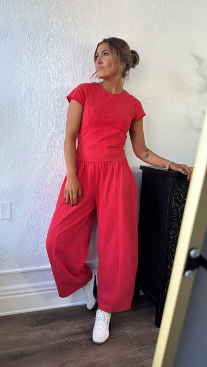 Jetset Lounge Set, Tomato