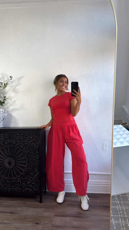 Jetset Lounge Set, Tomato