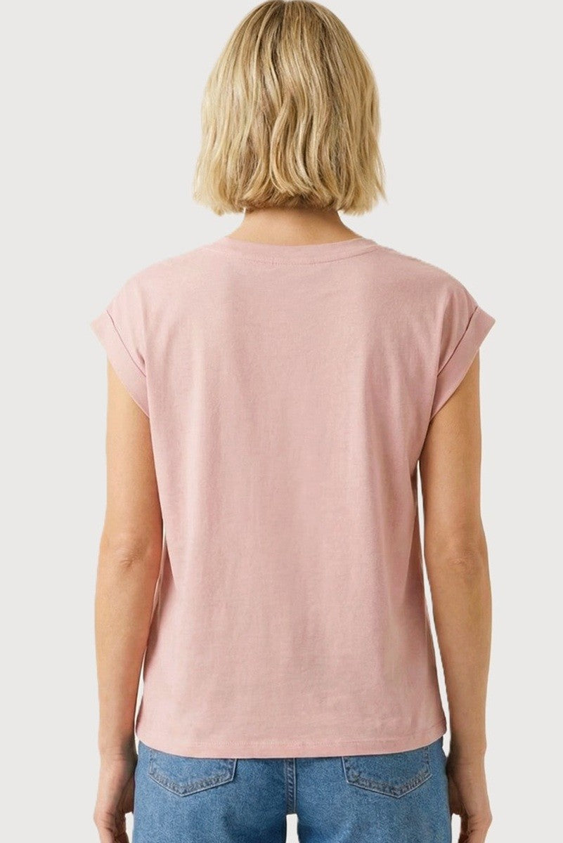 Crew Neck Floral Embroidered Top