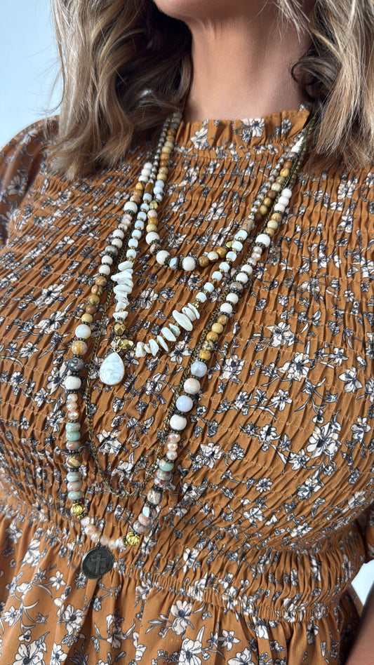Kenna Layered Necklace, Multi