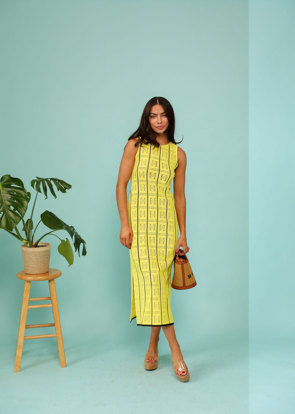 Tuscan Crochet Coverup - Lemon
