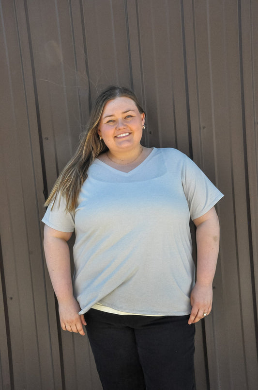 Curvy Boyfriend V-neck Tee