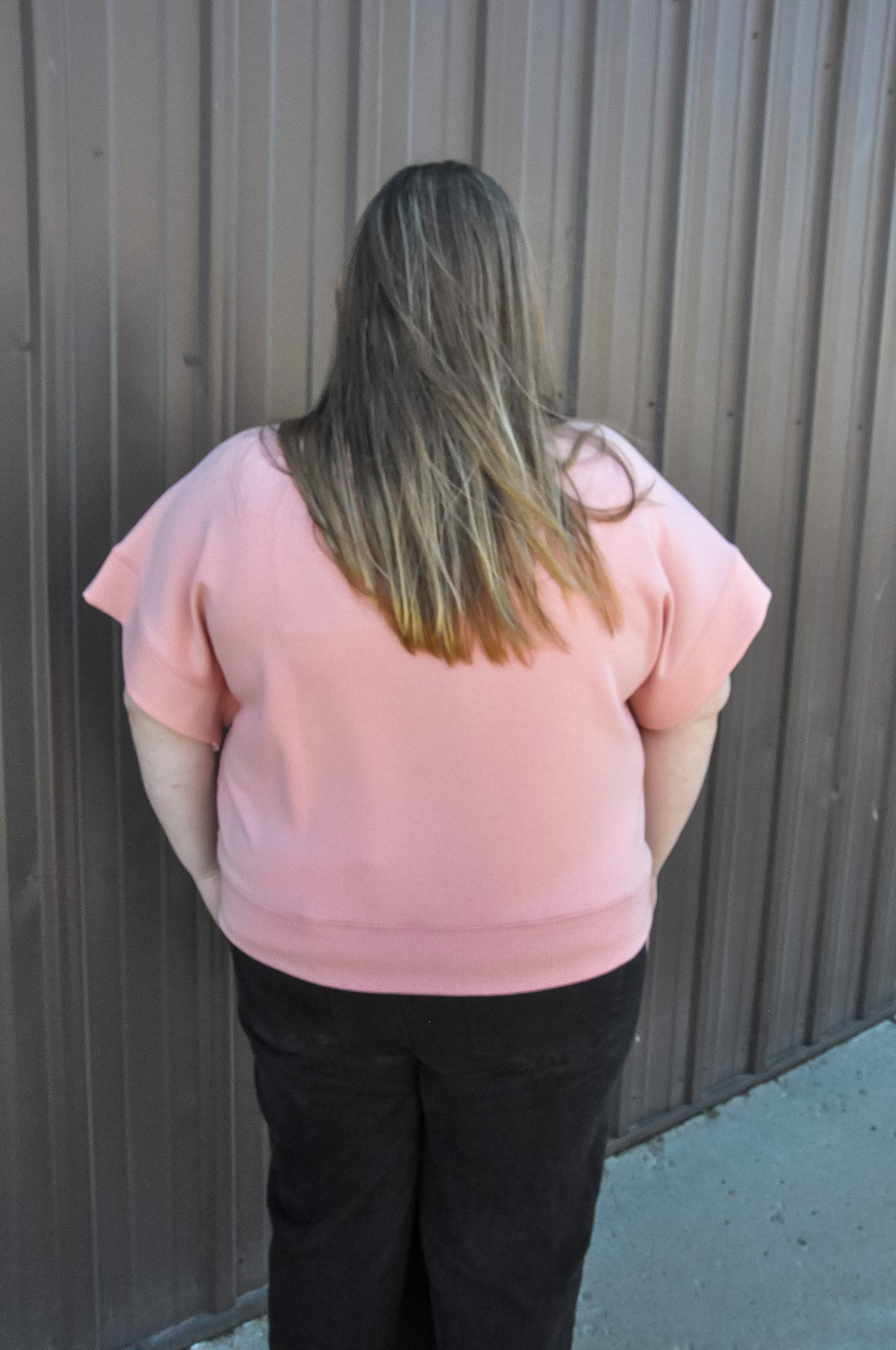 Curvy Scuba High Neck Half Zip Top