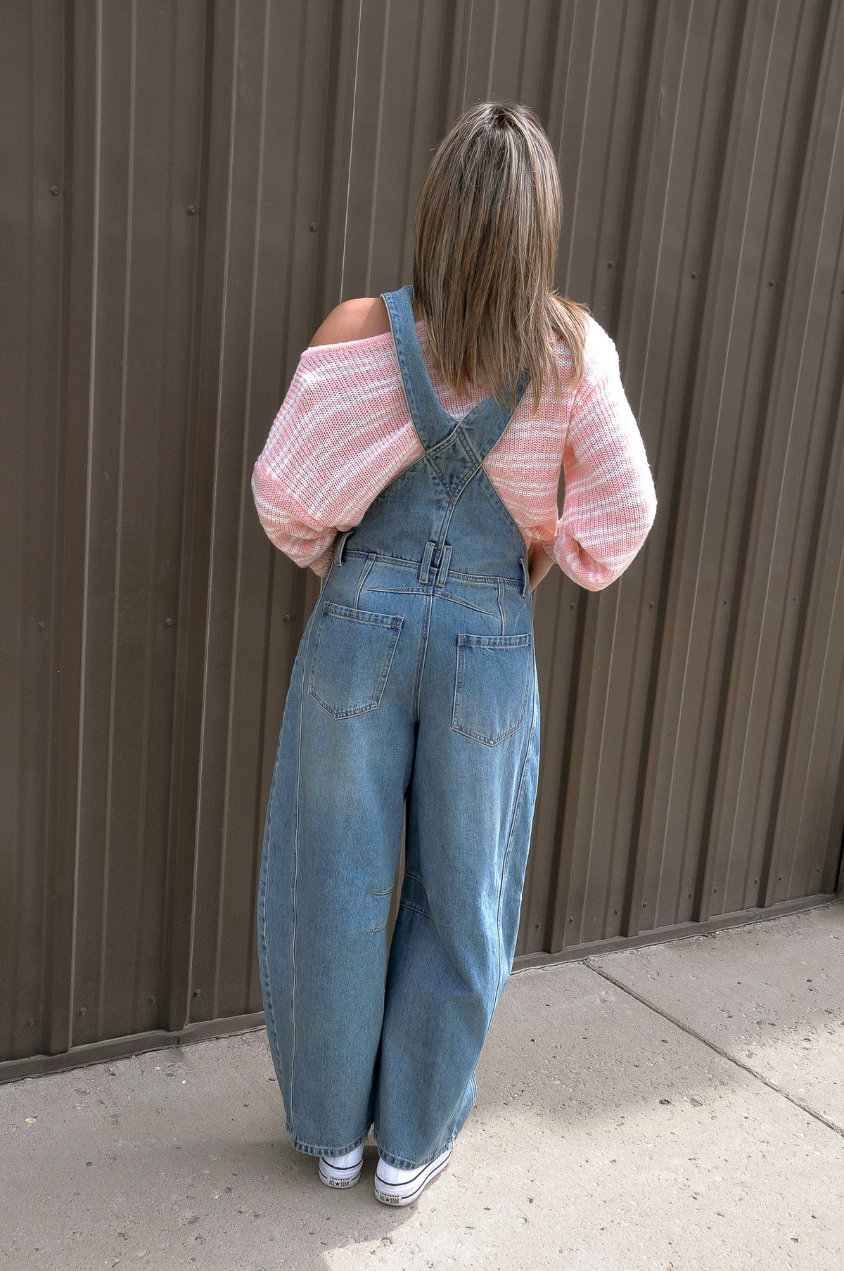 Denim Barrel Jean Overalls