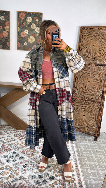 Hidden Aura Shirt Jacket, Camo Multi