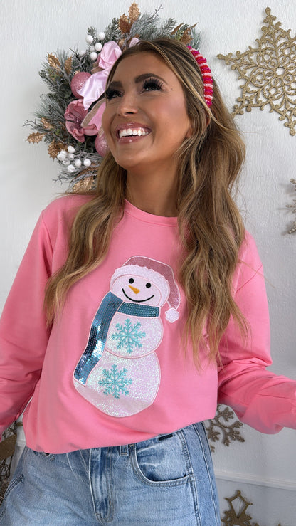 Frosted Sprinkle Sweatshirt, Pink