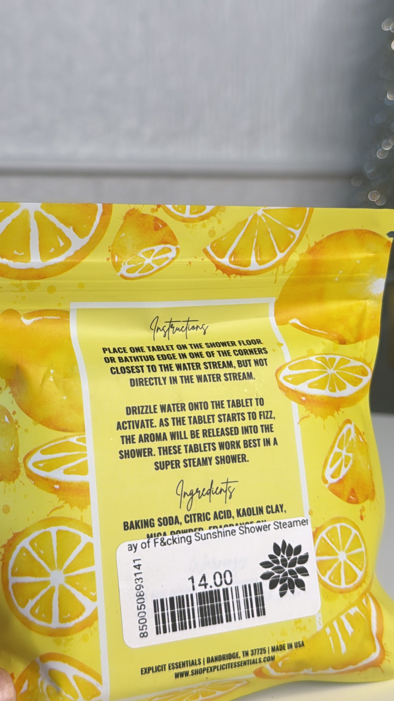 Ray of F&cking Sunshine Shower Steamers
