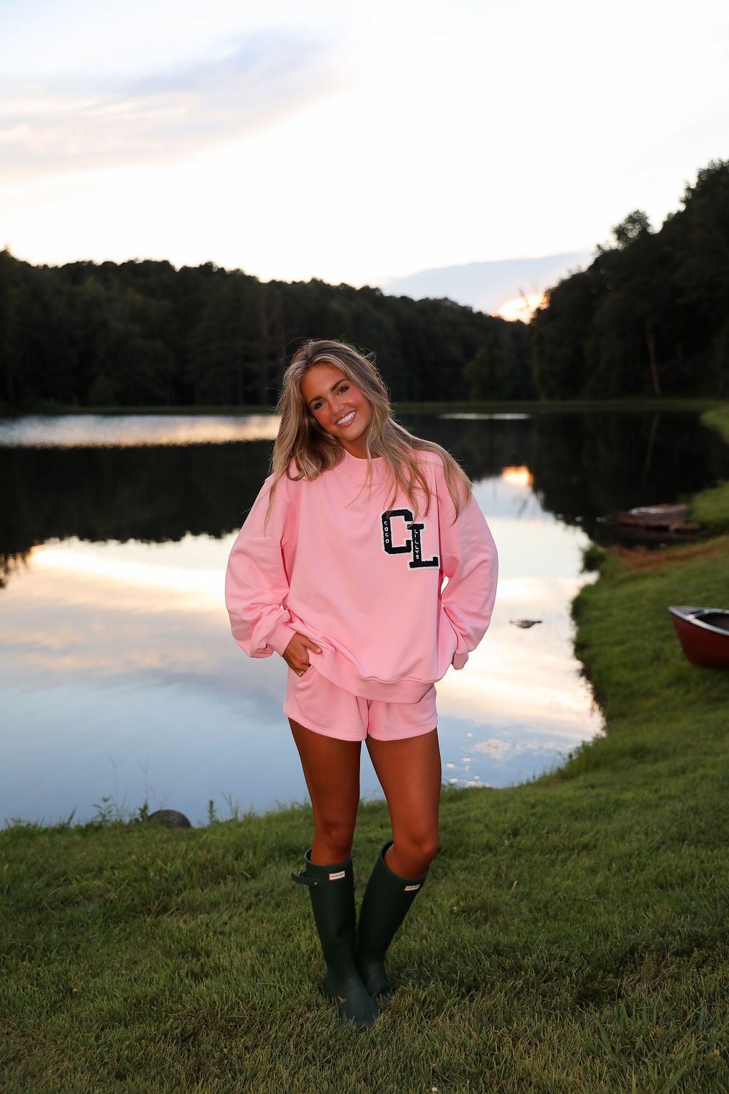 Varsity Mock Neck - Bubblegum Kiss