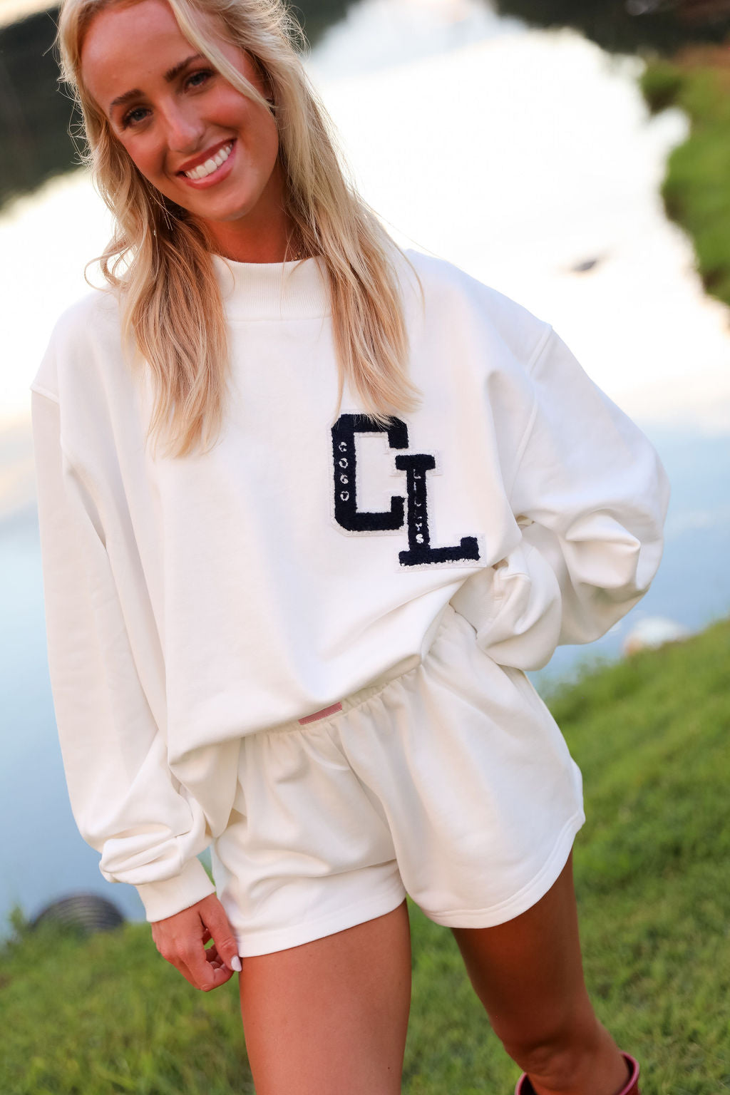 Varsity Mock Neck - Sugar Milk