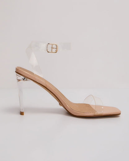 Billini  Santiago Clear Strappy Heels