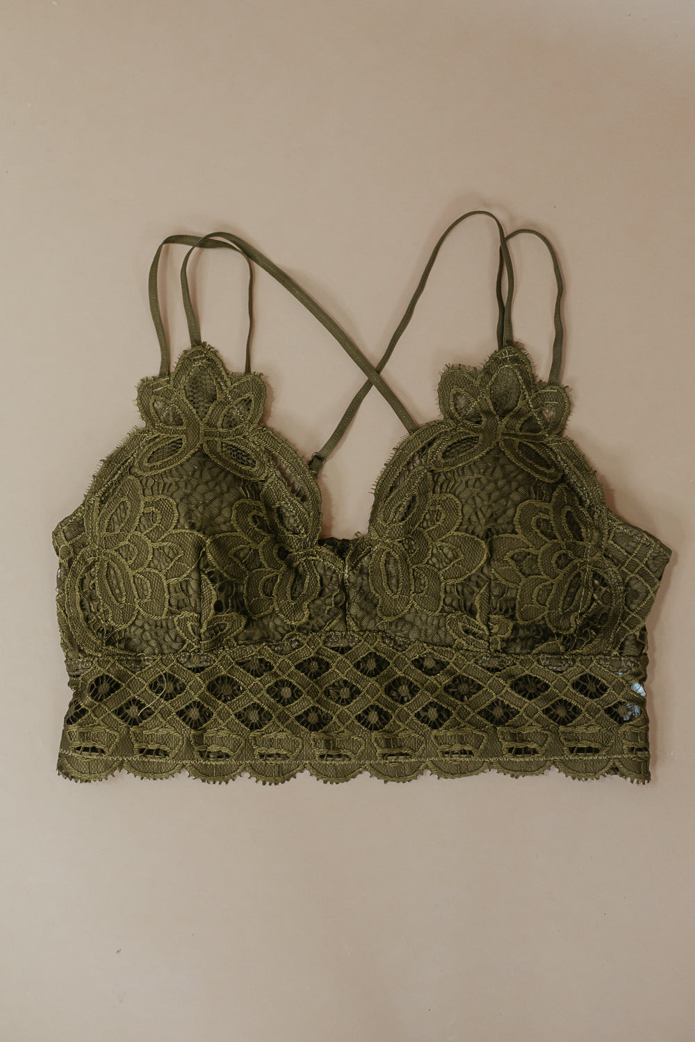 Opening Day Bralette, Moss